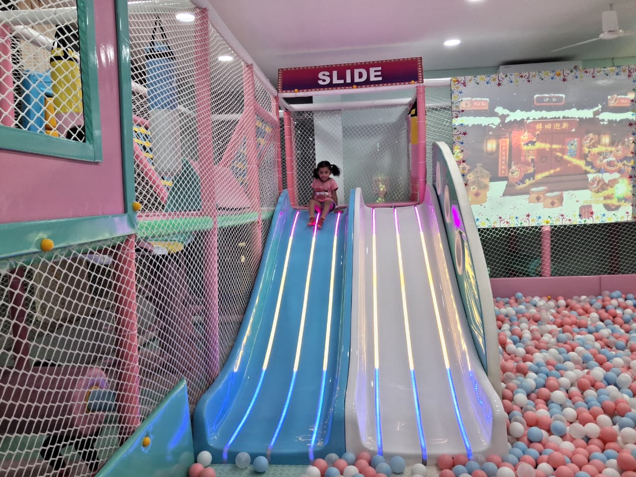 Children playing in the ball pool at Cocomelos Hyderabad